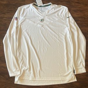 Nike long sleeve Green Bay Packer v-neck - XL